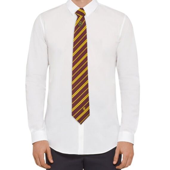 Harry Potter - Gryffindor - Deluxe Tie with metal pin / Fan Shop and Merchandise