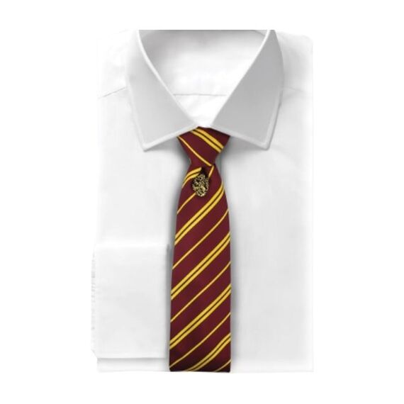 Harry Potter - Gryffindor - Deluxe Tie with metal pin / Fan Shop and Merchandise