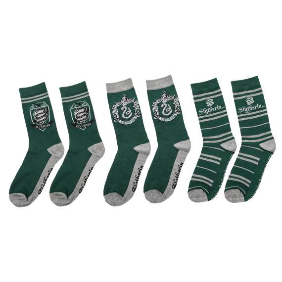 Harry Potter - Slytherin - 3 pairs of Socks / Fan Shop and Merchandise