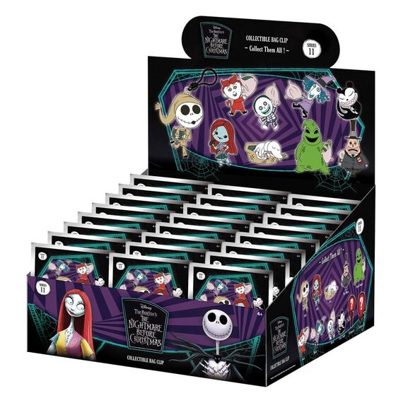 The Nightmare Before Christmas 3D PVC Bag Clips Series 11 Blind Bag Display (24)