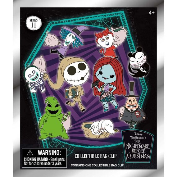 The Nightmare Before Christmas 3D PVC Bag Clips Series 11 Blind Bag Display (24)