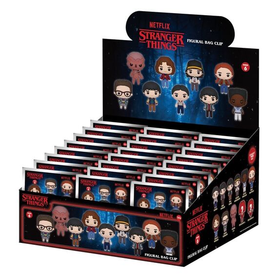 Stranger Things 5 3D PVC Bag Clips Series 6 Blind Bag Display (24)