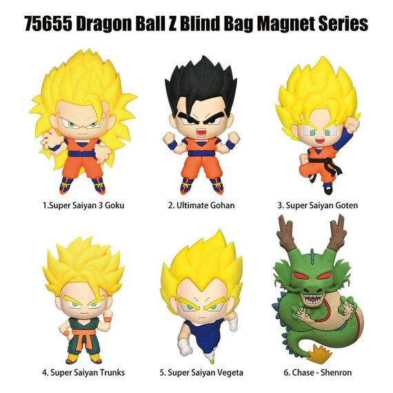 Dragonball Z 3D Foam Magnets Series 1 Blind Bag Display (12)