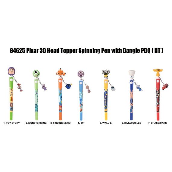 Pixar 3D Head Topper Spinning Pen Display (12)