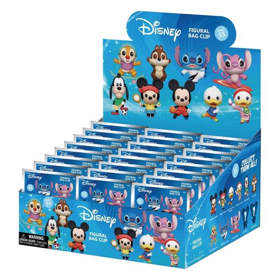 Disney Sports 3D PVC Bag Clips Series 55 Blind Bag Display (24)