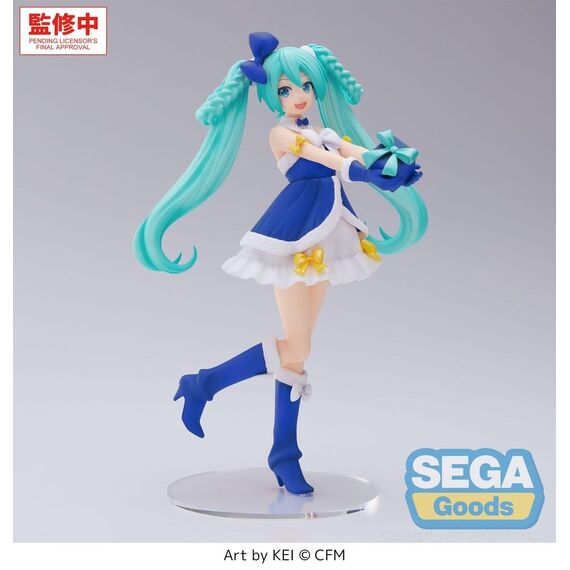 Character Vocal Series 01: Hatsune Miku High Premium PVC Figure Hatsune Miku Sapphire Christmas Ver. 21 cm