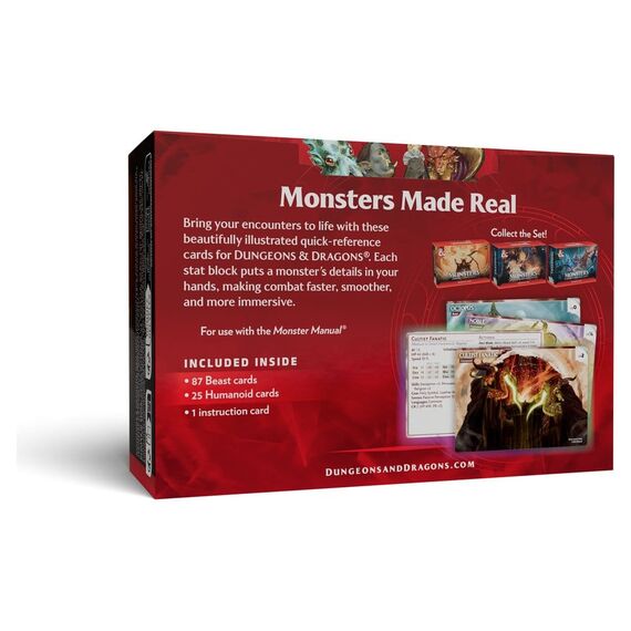 Dungeons & Dragons RPG Reference Cards: Monsters (Animals and NPCs) *English Version*