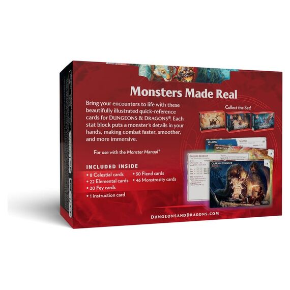 Dungeons & Dragons RPG Reference Cards: Monsters (Mystical and Menacing) *English Version*