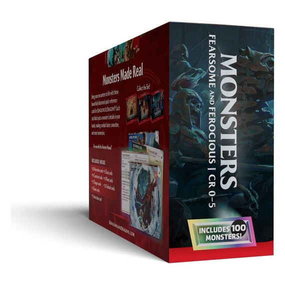 Dungeons & Dragons RPG Reference Cards: Monsters (Fearsome and Ferocious) *English Version*