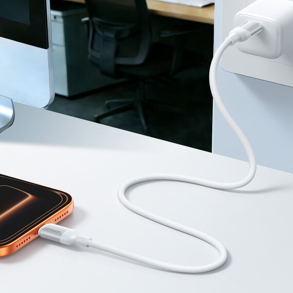 Joyroom S-A62 Lively Series 60W Fast Charging Data Cable (Type-C to Type-C) 1.2m-White