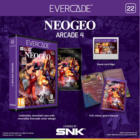 Evercade NeoGeo Arcade 4 / BLAZE TAB Plus