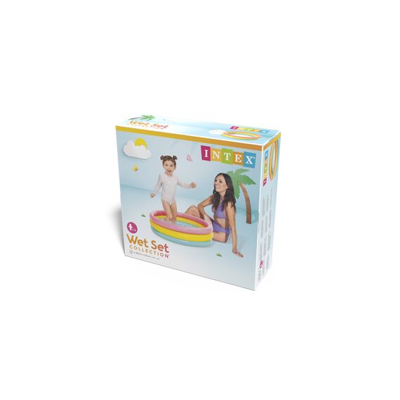 INTEX - Baby Pool 3-Ring Sunset Glow (83 L) (58924) / Toys