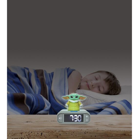 Lexibook - DISNEY STAR WARS Grogu Digital Alarm Clock with 3D (RL800SW) / Toys
