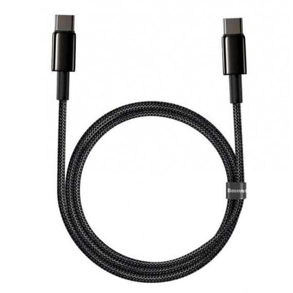 Baseus CATWJ-01 USB cable 1 m USB C 100 W Black
