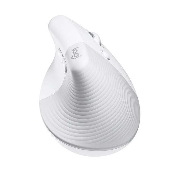 Logitech - Lift for Mac Vertical Ergonomic Mouse - OFF-WHITE / Computers