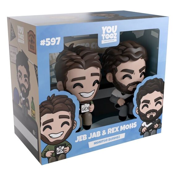 Scott the Woz Vinyl Figures Jeb Jab & Rex Mohs Monitor Buddiez 6 cm