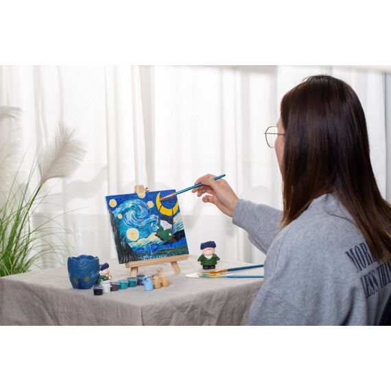 Resin DIY 3D Painting - Swinging in the starry night - 13.5x10cm