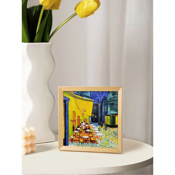 Resin DIY 3D Painting - Café Terrace at night - 34x34cm