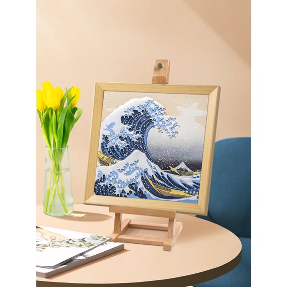 Resin DIY 3D Painting - Great wave Kanagawa - 34x34cm