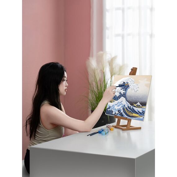 Resin DIY 3D Painting - Great wave Kanagawa - 34x34cm