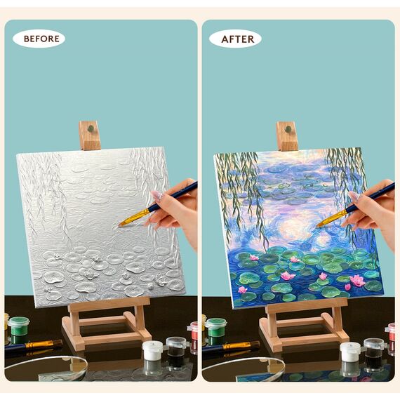 Resin DIY 3D Painting - Water Lilies - 34x34cm