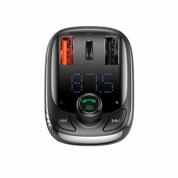 Baseus CCMT000101 FM transmitter 87.5 - 108 MHz Bluetooth Black