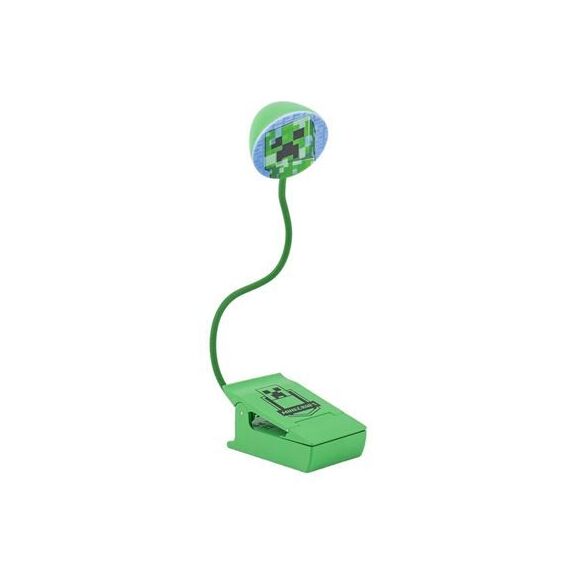Minecraft Creeper reading lamp