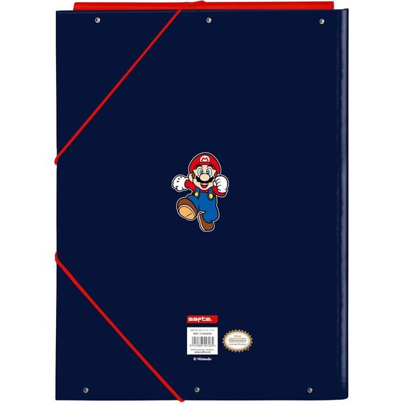 Super Mario World folio folder with 3 flaps