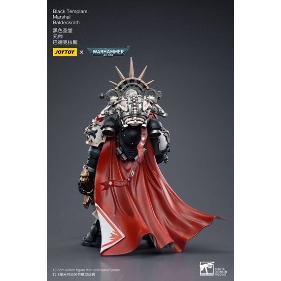 Warhammer 40k Action Figure 1/18 Black Templars Marshal Baldeckrath 12 cm