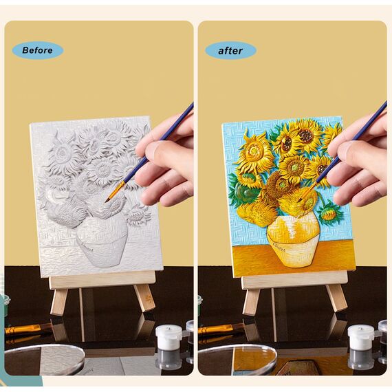 Resin DIY 3D Painting - Sunflower - 13.5x10cm