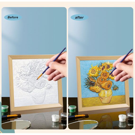 Resin DIY 3D Painting - Sunflower -  34x34cm