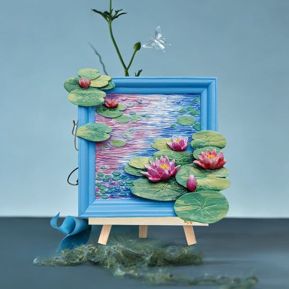 MAGNET DIY - Water Lilies - Resin DIY 3D Painting Magnet