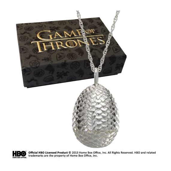 GAME OF THRONES - Dragon Egg Pendant - Silver Edition