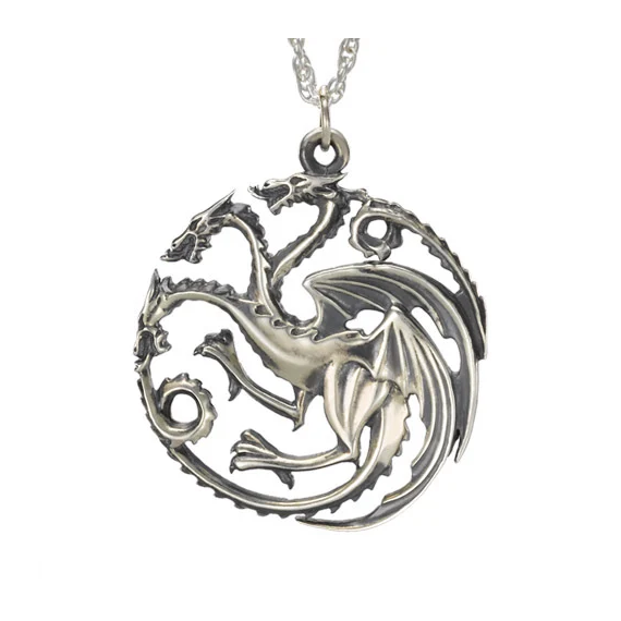 GAME OF THRONES - Targaryen Pendant - Silver Edition