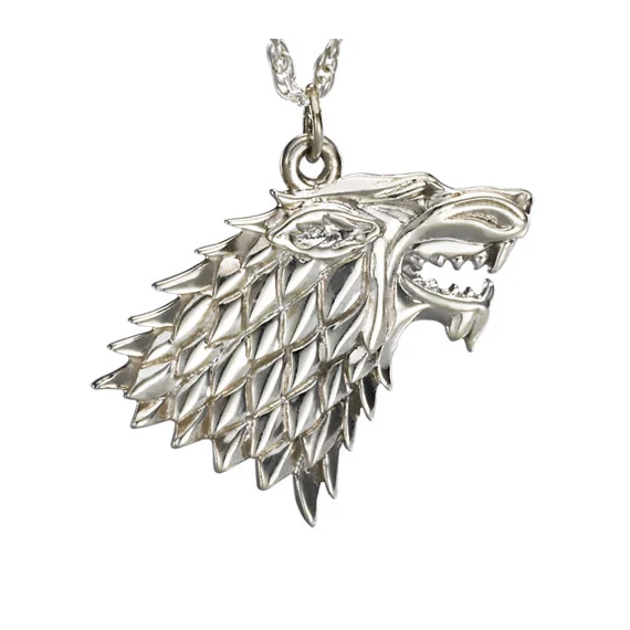 GAME OF THRONES - Stark Pendant - Silver Edition