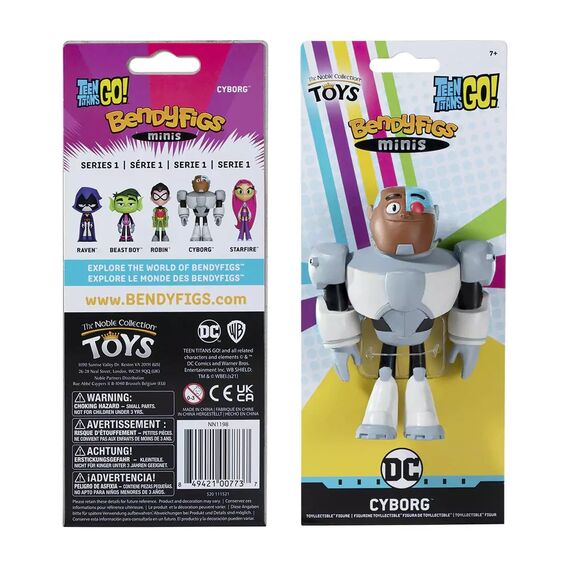 TEEN TITANS GO - Cyborg - Mini Bendyfigs Figure 11cm
