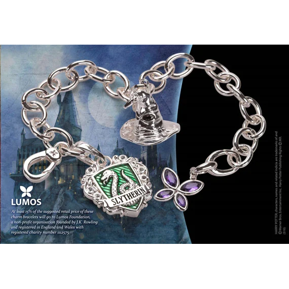 HARRY POTTER - Charm Bracelet - Lumos Slytherin