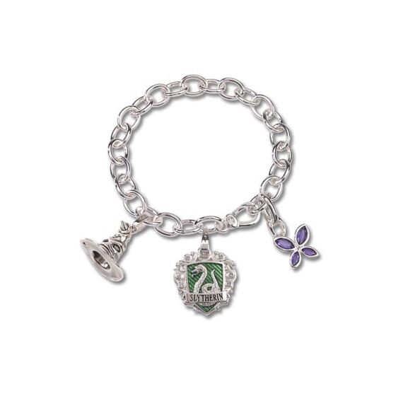 HARRY POTTER - Charm Bracelet - Lumos Slytherin