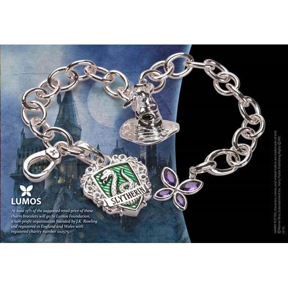 HARRY POTTER - Charm Bracelet - Lumos Slytherin