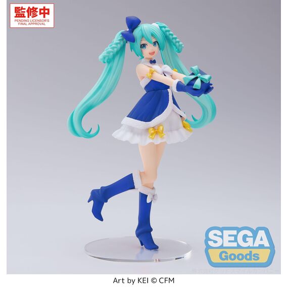 HATSUNE MIKU - Saphire Christmas - Figure High Premium 21cm