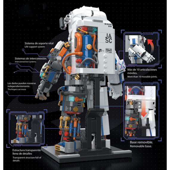 POP SERIES - Construction Kit - Astronaut - 900pc