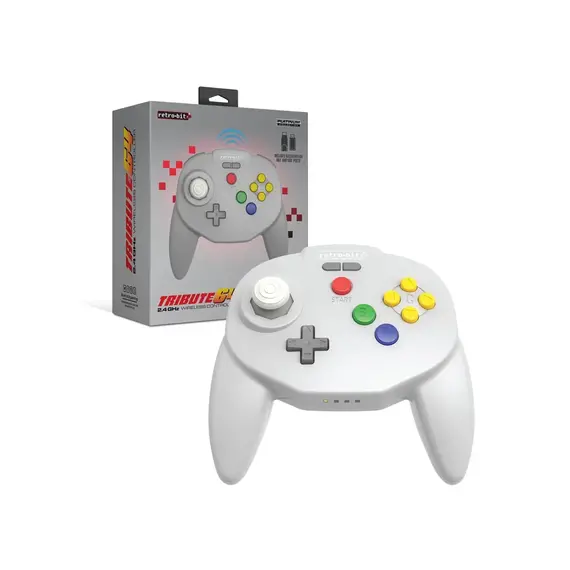 Retro-Bit - Tribute 64 2.4G (Grey) / Nintendo 64