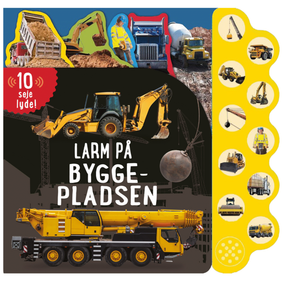 Stor papbog m/10 lyde: Larm på byggepladsen / Toys