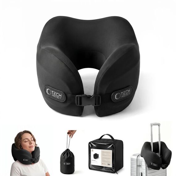 Poduszka podróżna Tech-Protect ComfortRest - czarna