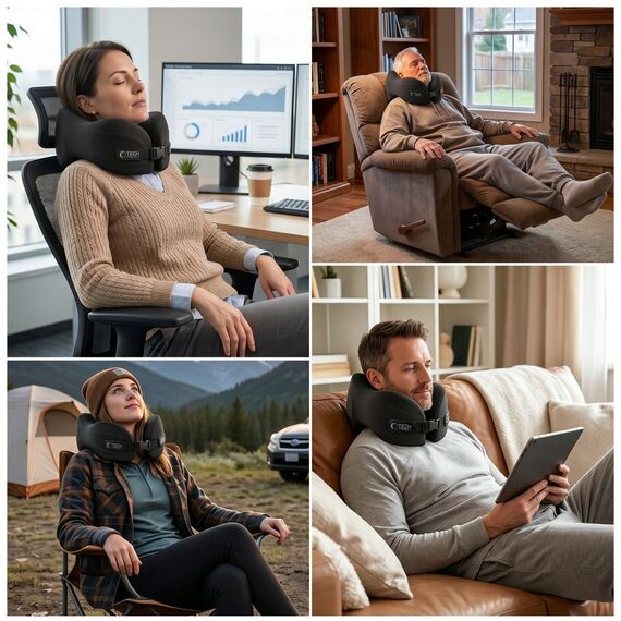 Poduszka podróżna Tech-Protect ComfortRest - czarna