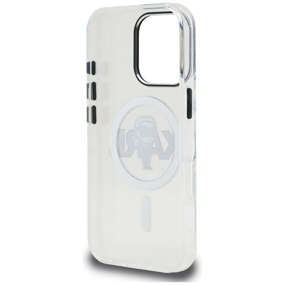 Karl Lagerfeld IML Karl Sketch Logo MagSafe Case for iPhone 16 Pro - Clear