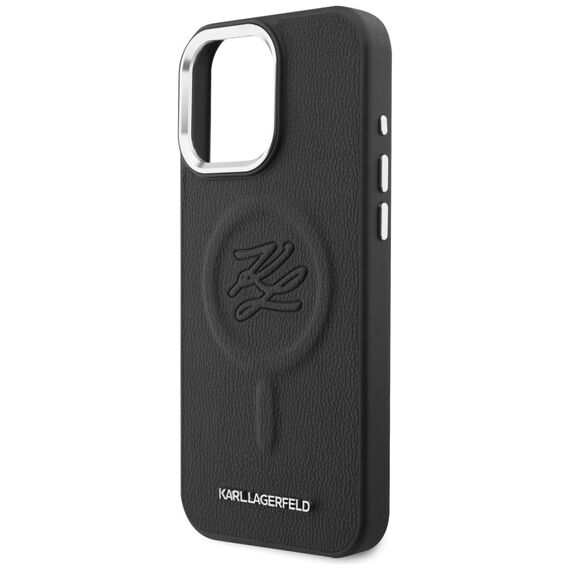Karl Lagerfeld Embossed Ring Initials MagSafe Case for Samsung Galaxy S26 - Black