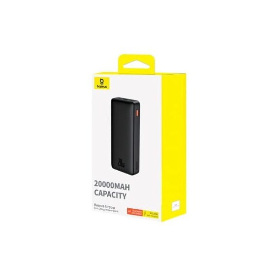 Baseus Airpow Lithium polymer power bank 20000 mAh 20 W Black