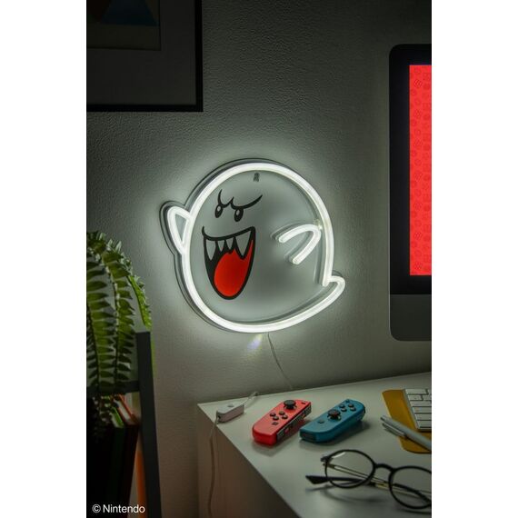 Super Mario LED Neon Wall Lamp Boo 23 x 23 cm