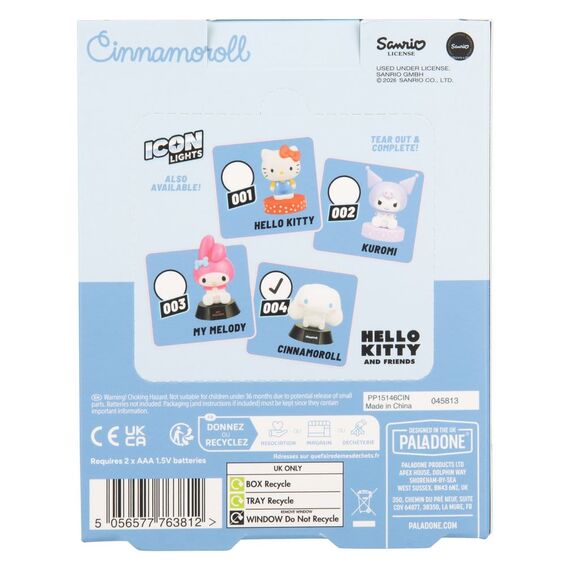 Sanrio Icon Light Cinnamoroll 9 cm